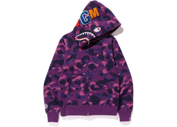 Bape Color Camo Shark Full zip