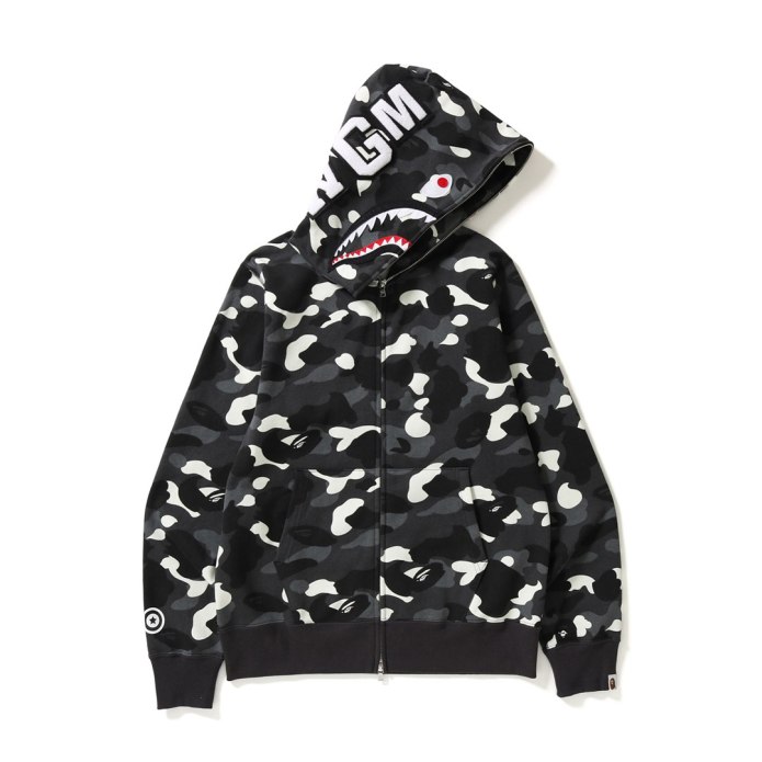 Zip Hoodie Bape Shark Camo