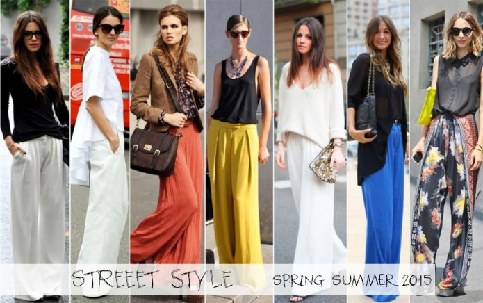 Брюки палаццо look
