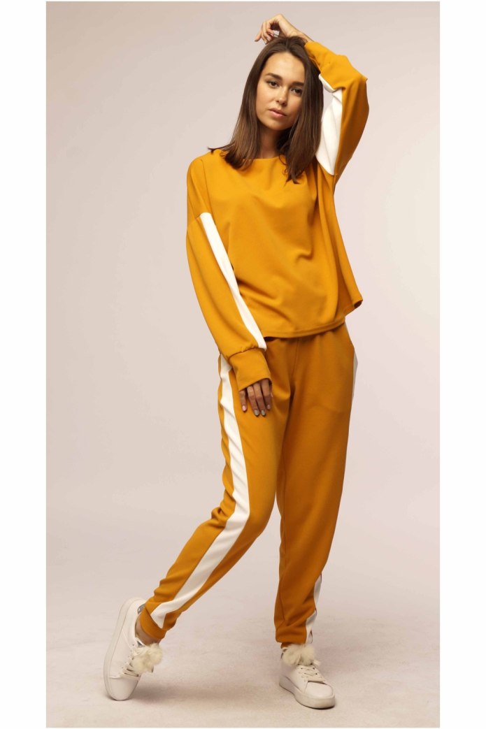Adidas Gold and Black Tracksuit