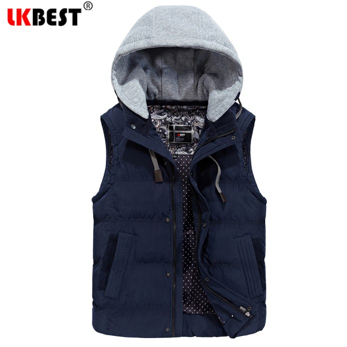 RFT Mens Fashion мужская безрукавка с капюшоном