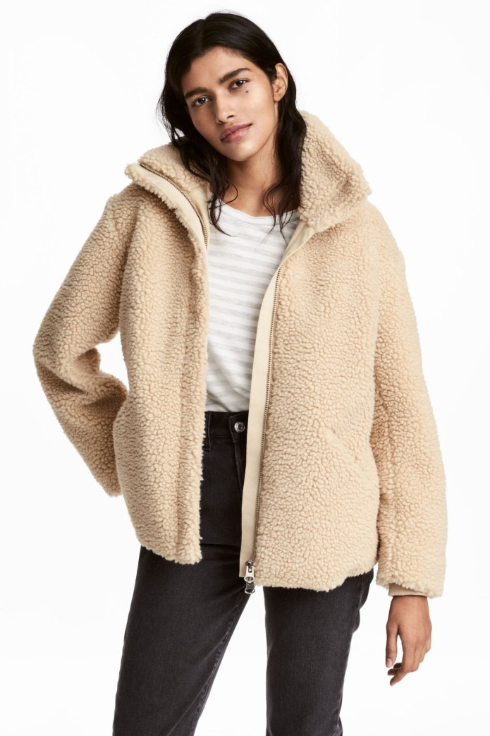 Teddy fur Jacket белая