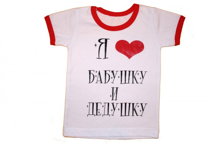 Футболка бабушка с флагом