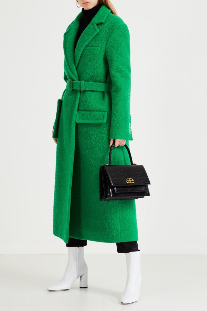 Салатовое пальто Versace