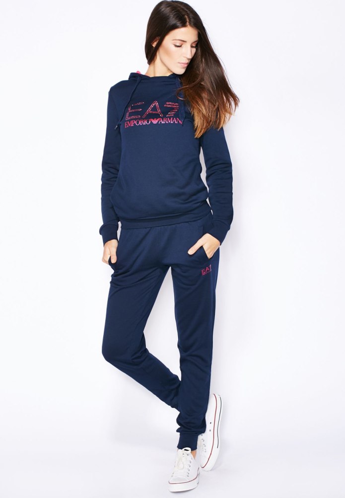 Женский спортивный костюм Tracksuit Black EA 7 rtlaba323801