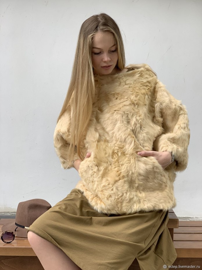 Норковое пончо