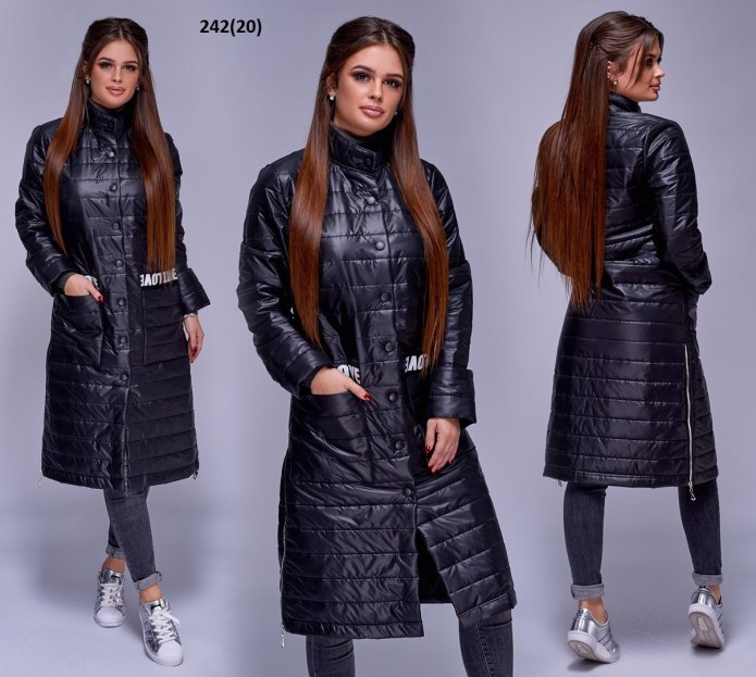 Пальто на осень из плащевки 2020
