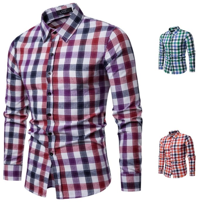 Piccasi Slim Fit рубашка клетка серий