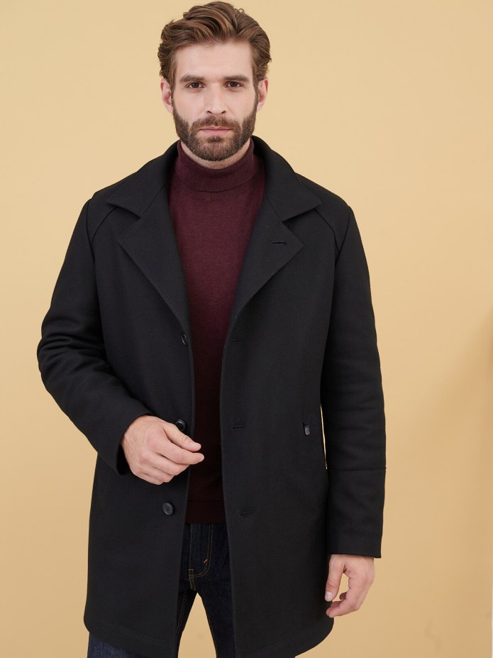Пальто Valentino мужское бордо