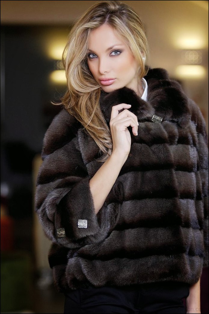 Elsa furs бордовые шубы fur Coat