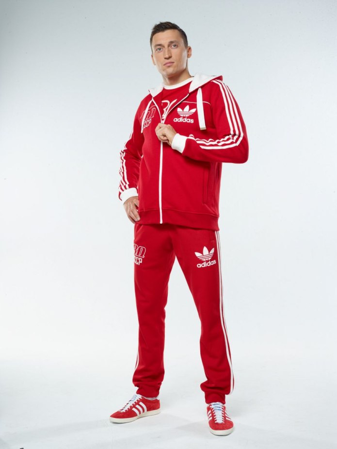Мужской спортивный костюм Puma бордовый