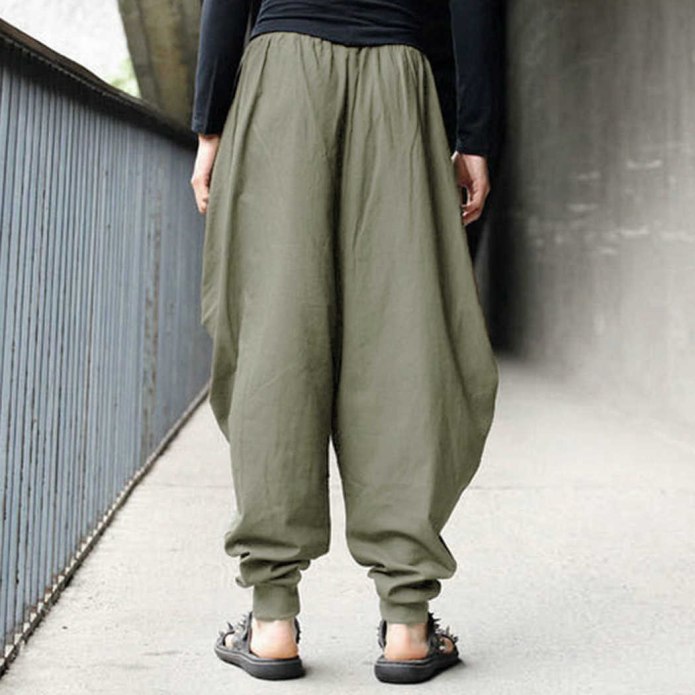 Baggy Loose Cotton Harem Pants мужские