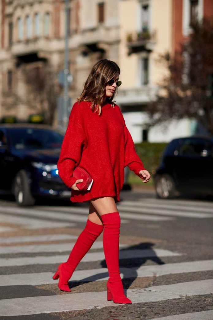 Ботфорты Zara стрит стайл