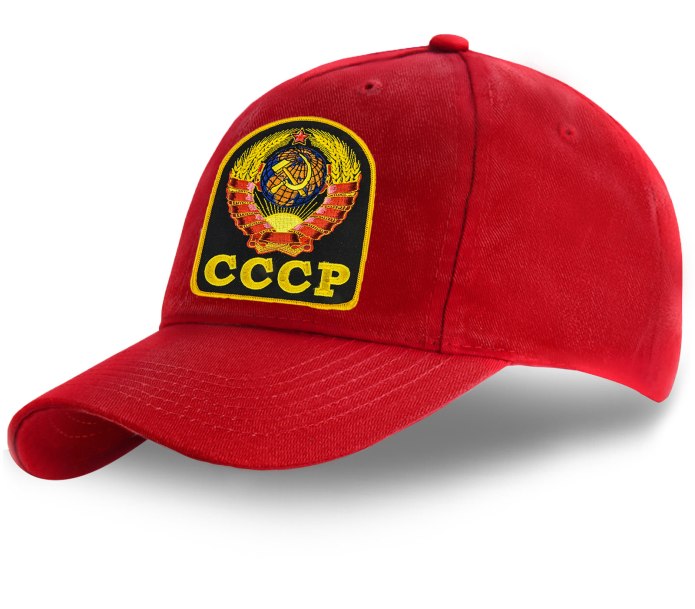 Бейсболка СССР черная