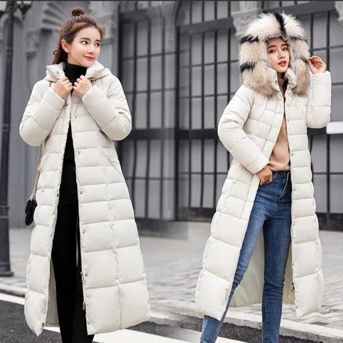 Куртка long Oversized down Coat женский