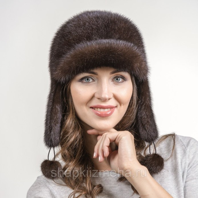 Шапка рибок меховая фото