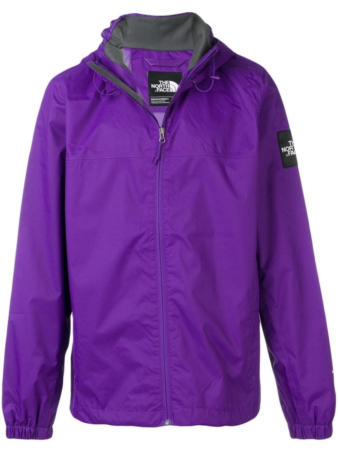 Фиолетовая ветровка the North face
