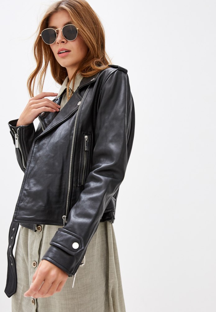 Faux Leather Biker Jacket Zara