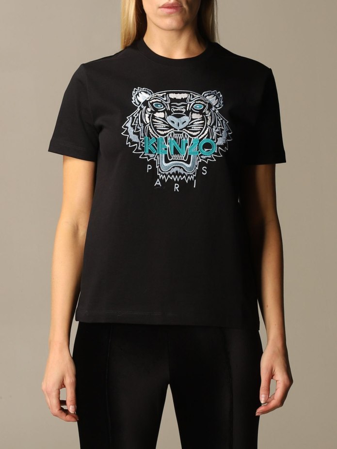 Kenzo футболка с принтом Tiger