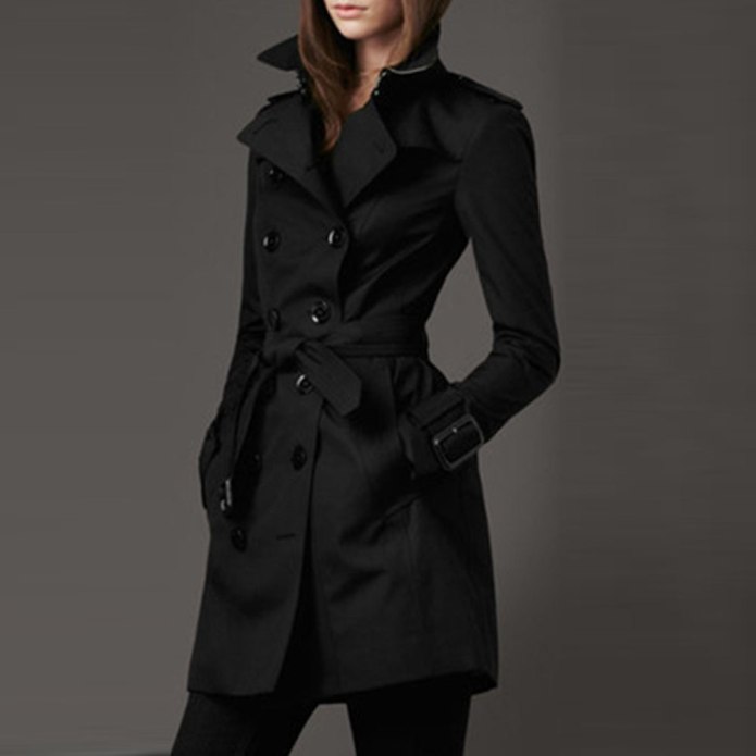 Loewe тренч черный женский