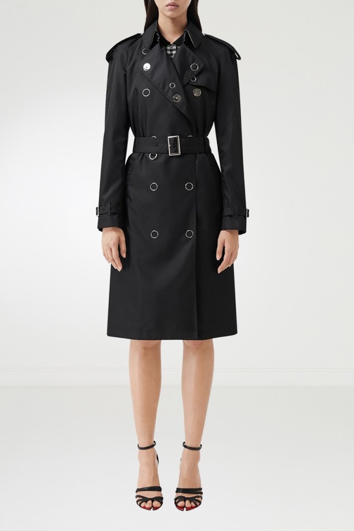 Burberry черный плащ