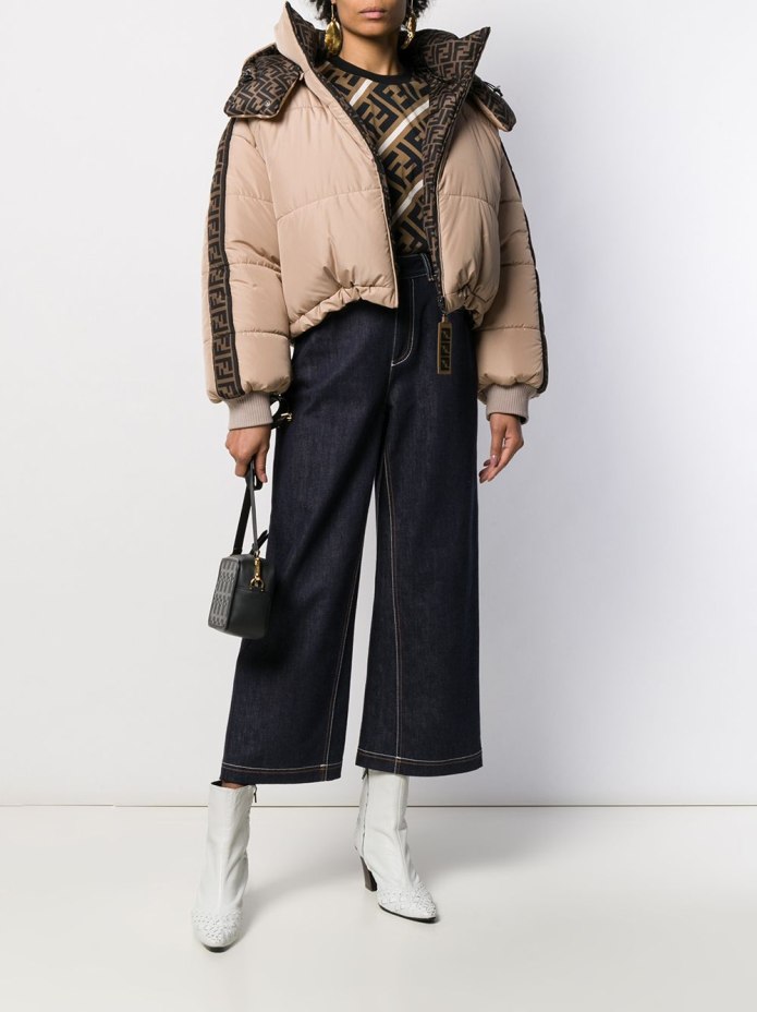Fendi пуховик с логотипом FF