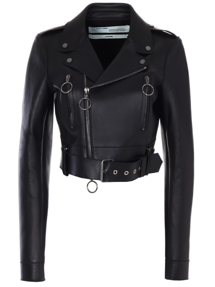 Кожаная косуха Balmain