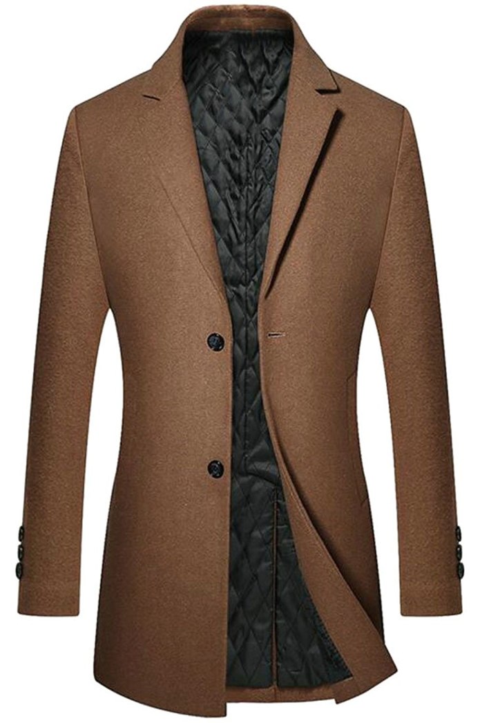 Wool Blend Coat пальто мужское