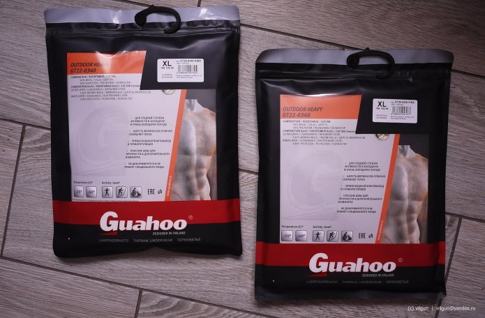 Guahoo термобелье мужское