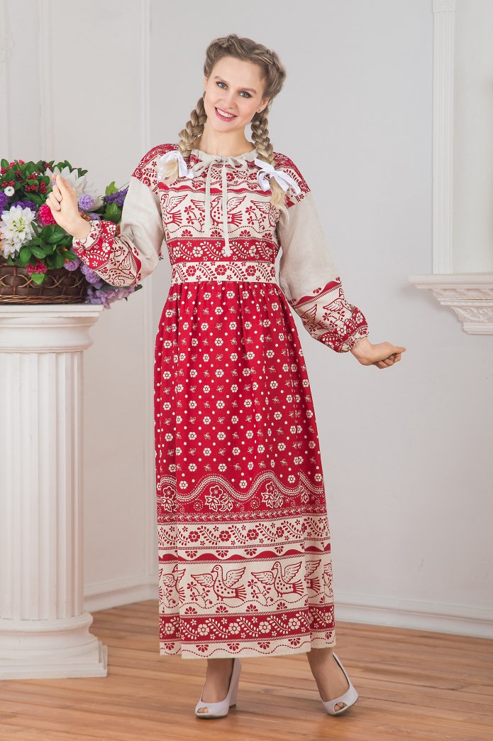 Платье в русском стиле