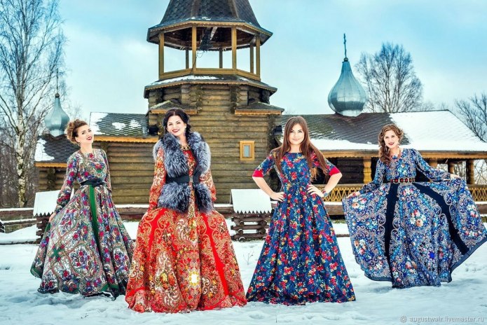 Платья Иванка русский стиль