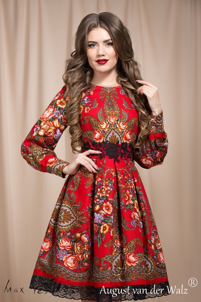 Платья из льна Славянка