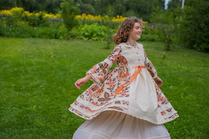 Платье в русском стиле