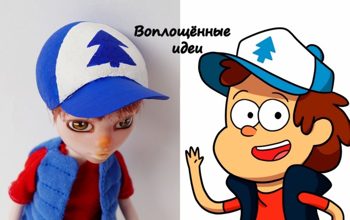 Сосна на кепке Диппера