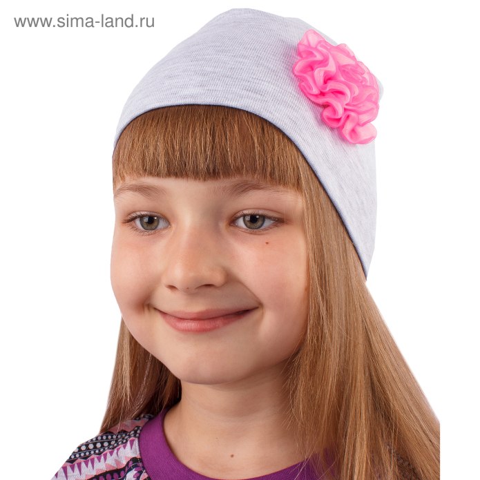Шапка для девочки спицами на весну