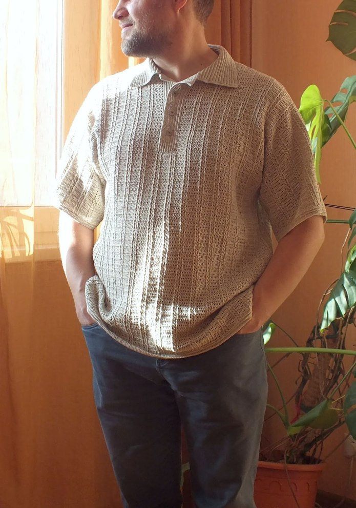 Мужской льняной джемпер YAX