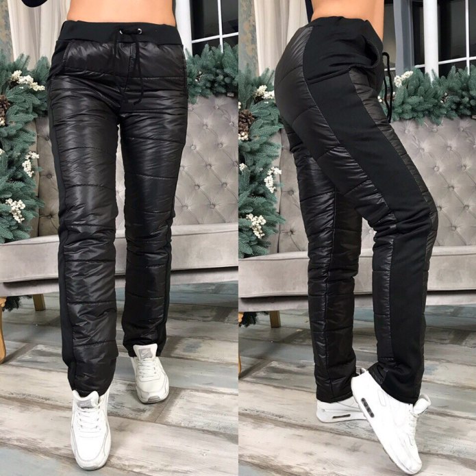 Теплые спортивные штаны женские