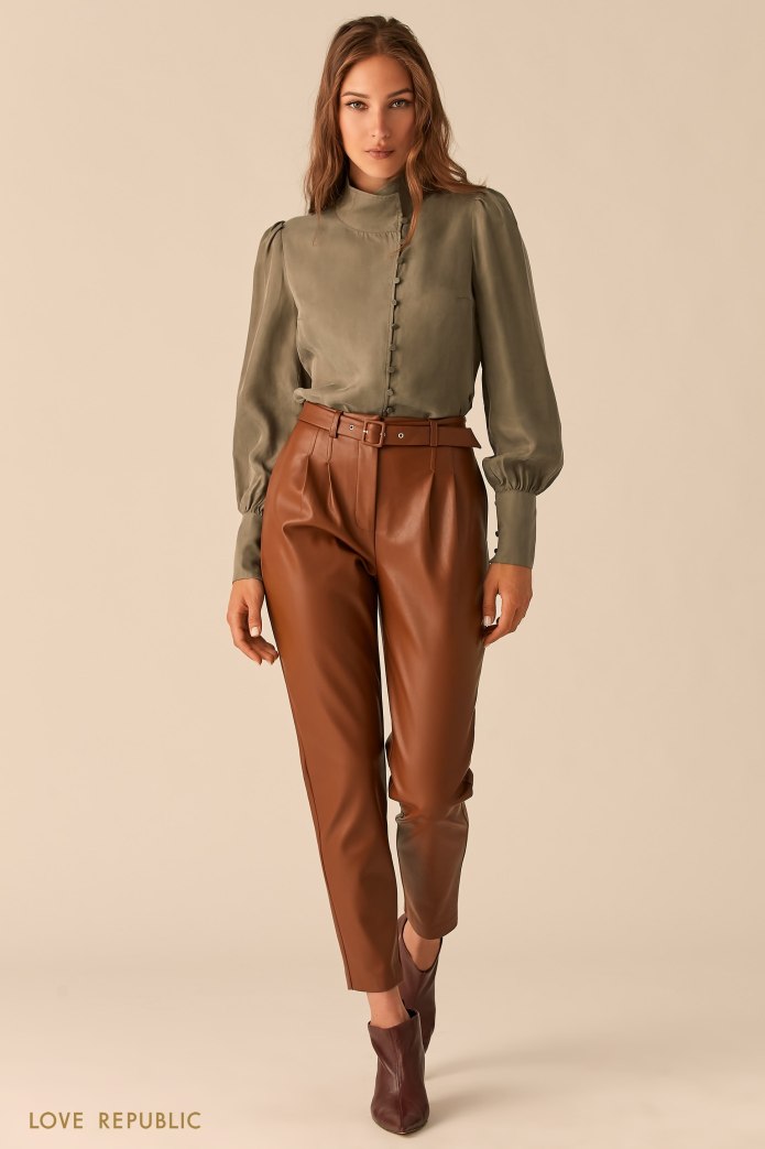 Коричневые брюки massimo Dutti