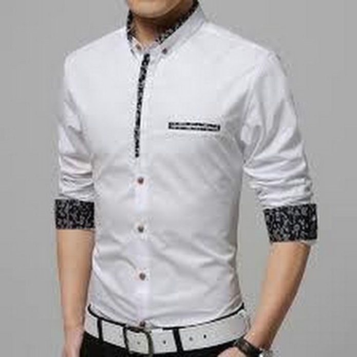 Рубашки мужские с длинным рукавом брендовые Harlod blank