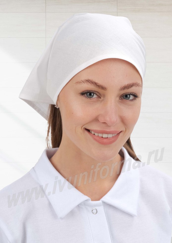 Треугольный белый платок