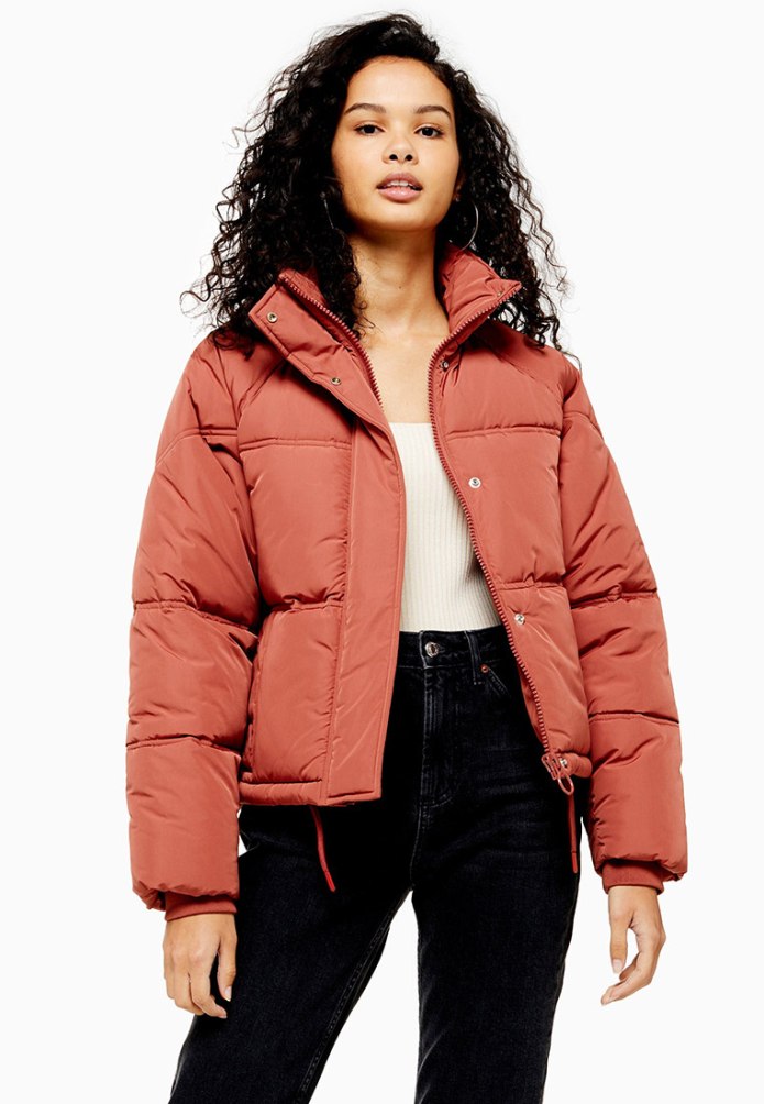 Topshop Black Puffer Jacket