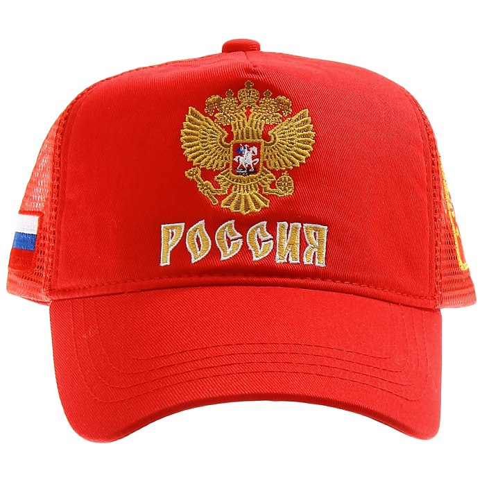 Бейсболка с российским гербом