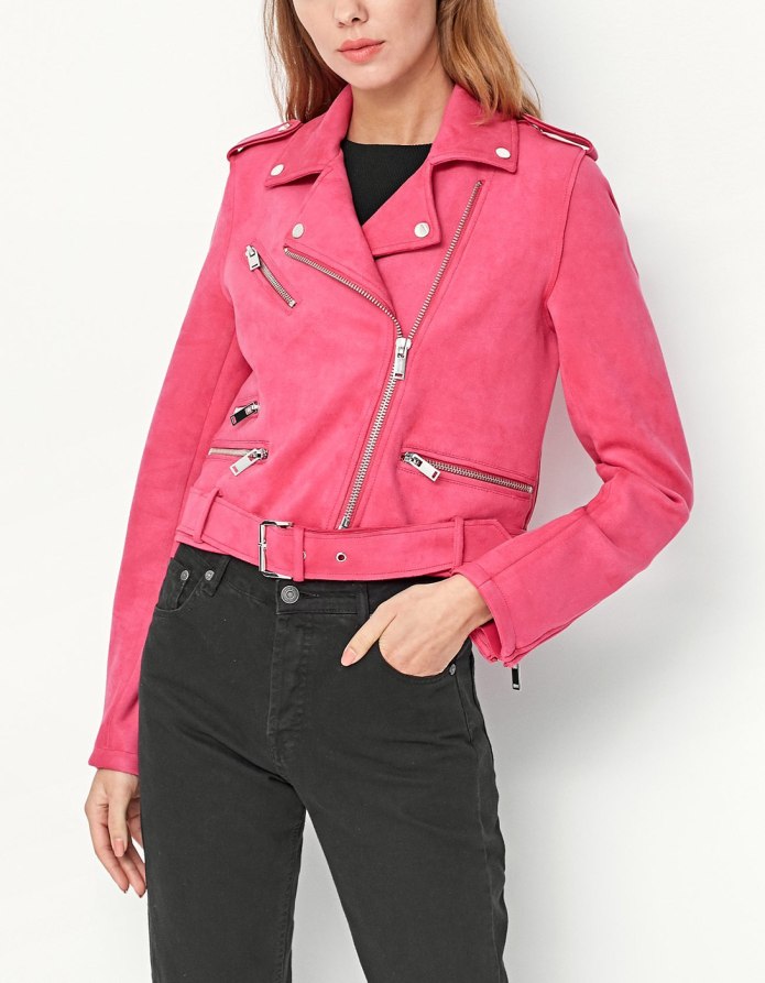Leather Biker Jacket le068