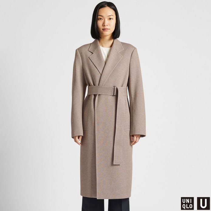 Uniqlo пальто мужское шерсть