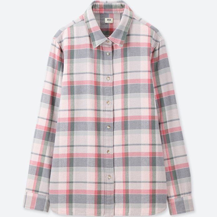 Uniqlo блузка long Sleeve check Flannel