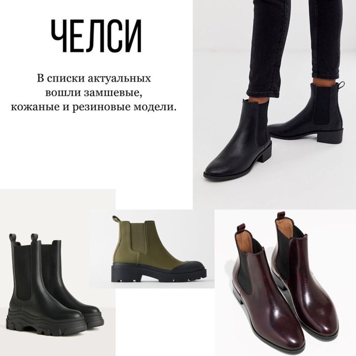 Ботинки Челси женские 2022