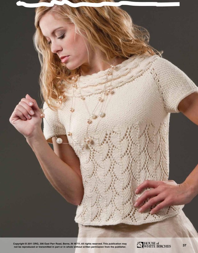 Вязаный пуловер Lace Raglan