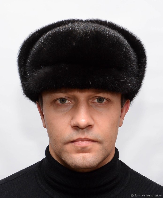 Норковая кепка мужская