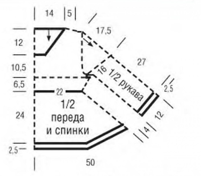 Вязаный воротник хомут схема
