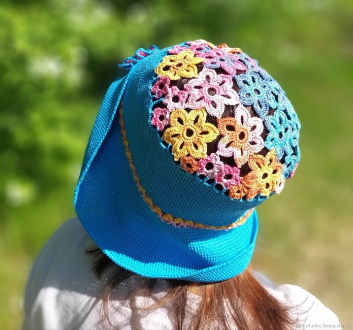 Летняя шляпка крючком для женщин